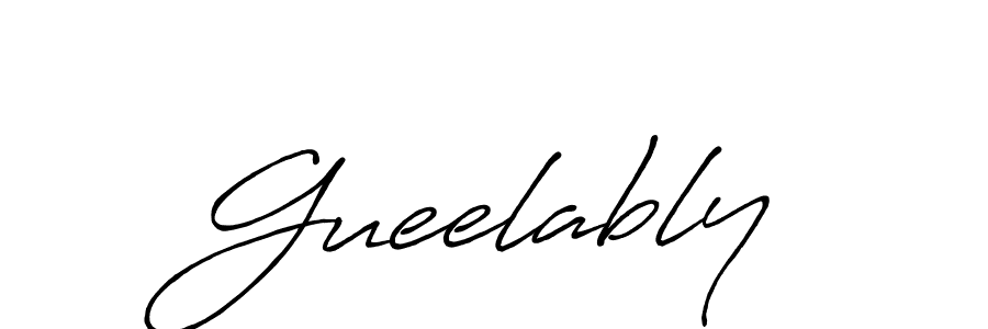 Also You can easily find your signature by using the search form. We will create Gueelably name handwritten signature images for you free of cost using Antro_Vectra_Bolder sign style. Gueelably signature style 7 images and pictures png