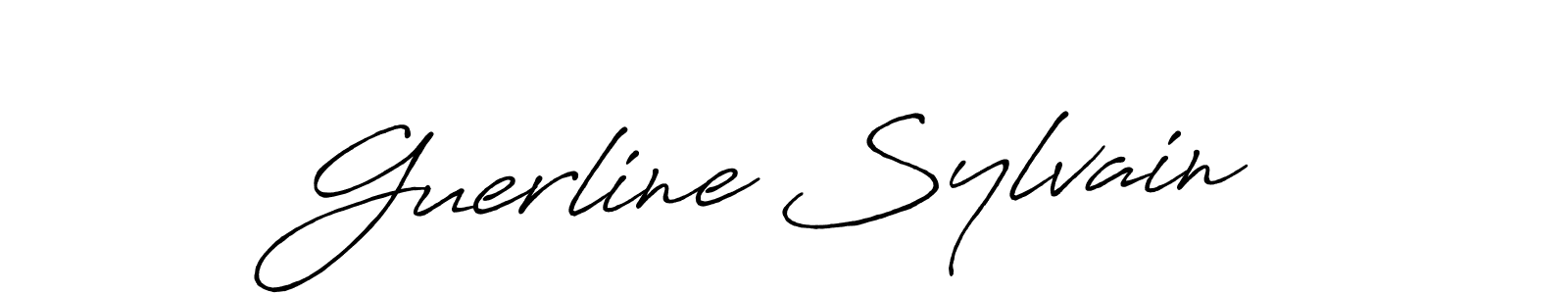 This is the best signature style for the Guerline Sylvain name. Also you like these signature font (Antro_Vectra_Bolder). Mix name signature. Guerline Sylvain signature style 7 images and pictures png