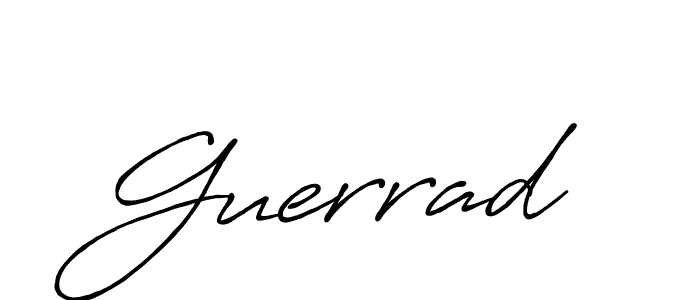 Use a signature maker to create a handwritten signature online. With this signature software, you can design (Antro_Vectra_Bolder) your own signature for name Guerrad. Guerrad signature style 7 images and pictures png