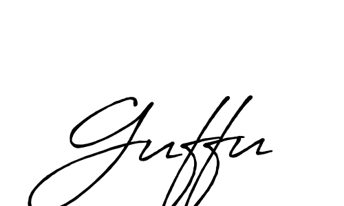 Make a beautiful signature design for name Guffu. With this signature (Antro_Vectra_Bolder) style, you can create a handwritten signature for free. Guffu signature style 7 images and pictures png