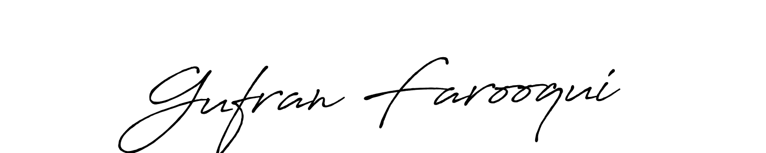 Make a short Gufran Farooqui signature style. Manage your documents anywhere anytime using Antro_Vectra_Bolder. Create and add eSignatures, submit forms, share and send files easily. Gufran Farooqui signature style 7 images and pictures png