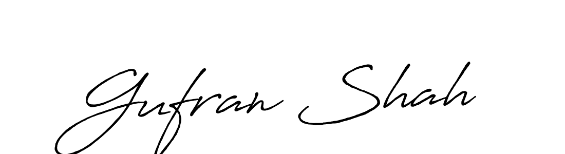 How to make Gufran Shah signature? Antro_Vectra_Bolder is a professional autograph style. Create handwritten signature for Gufran Shah name. Gufran Shah signature style 7 images and pictures png
