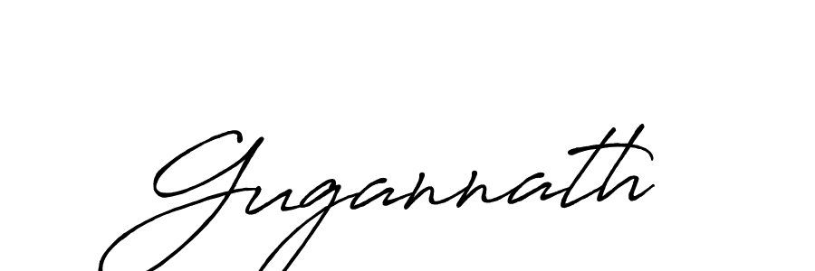 How to make Gugannath name signature. Use Antro_Vectra_Bolder style for creating short signs online. This is the latest handwritten sign. Gugannath signature style 7 images and pictures png