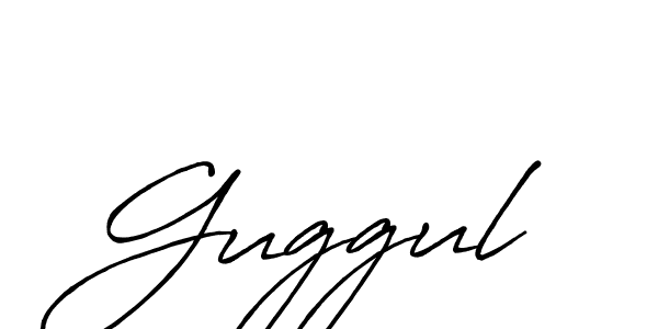 Use a signature maker to create a handwritten signature online. With this signature software, you can design (Antro_Vectra_Bolder) your own signature for name Guggul. Guggul signature style 7 images and pictures png