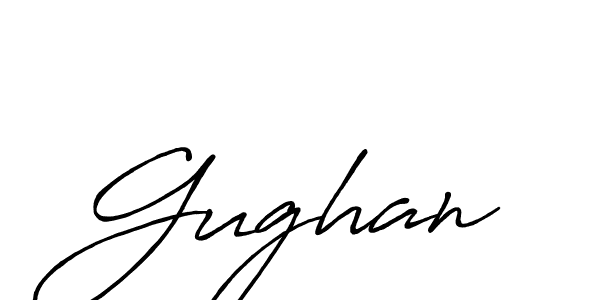 Use a signature maker to create a handwritten signature online. With this signature software, you can design (Antro_Vectra_Bolder) your own signature for name Gughan. Gughan signature style 7 images and pictures png