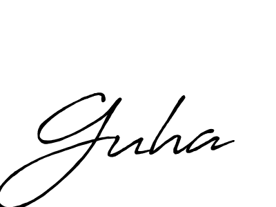 if you are searching for the best signature style for your name Guha. so please give up your signature search. here we have designed multiple signature styles  using Antro_Vectra_Bolder. Guha signature style 7 images and pictures png