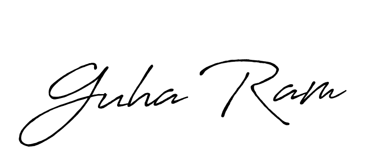 Make a beautiful signature design for name Guha Ram. Use this online signature maker to create a handwritten signature for free. Guha Ram signature style 7 images and pictures png