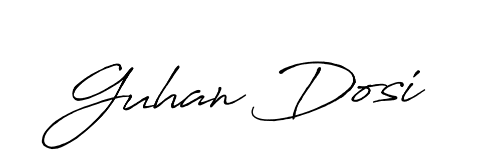 Design your own signature with our free online signature maker. With this signature software, you can create a handwritten (Antro_Vectra_Bolder) signature for name Guhan Dosi. Guhan Dosi signature style 7 images and pictures png