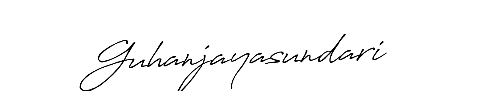 Create a beautiful signature design for name Guhanjayasundari. With this signature (Antro_Vectra_Bolder) fonts, you can make a handwritten signature for free. Guhanjayasundari signature style 7 images and pictures png