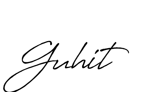 The best way (Antro_Vectra_Bolder) to make a short signature is to pick only two or three words in your name. The name Guhit include a total of six letters. For converting this name. Guhit signature style 7 images and pictures png