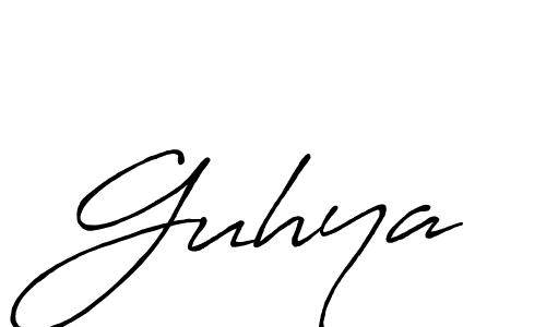 It looks lik you need a new signature style for name Guhya. Design unique handwritten (Antro_Vectra_Bolder) signature with our free signature maker in just a few clicks. Guhya signature style 7 images and pictures png