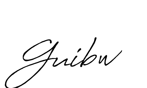 How to make Guibw name signature. Use Antro_Vectra_Bolder style for creating short signs online. This is the latest handwritten sign. Guibw signature style 7 images and pictures png