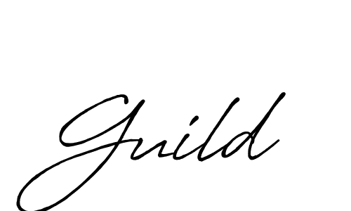 How to make Guild signature? Antro_Vectra_Bolder is a professional autograph style. Create handwritten signature for Guild name. Guild signature style 7 images and pictures png
