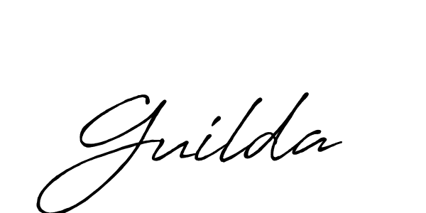 Design your own signature with our free online signature maker. With this signature software, you can create a handwritten (Antro_Vectra_Bolder) signature for name Guilda. Guilda signature style 7 images and pictures png