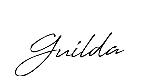 Design your own signature with our free online signature maker. With this signature software, you can create a handwritten (Antro_Vectra_Bolder) signature for name Guilda. Guilda signature style 7 images and pictures png