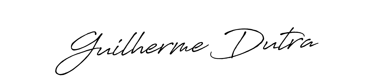 Antro_Vectra_Bolder is a professional signature style that is perfect for those who want to add a touch of class to their signature. It is also a great choice for those who want to make their signature more unique. Get Guilherme Dutra name to fancy signature for free. Guilherme Dutra signature style 7 images and pictures png