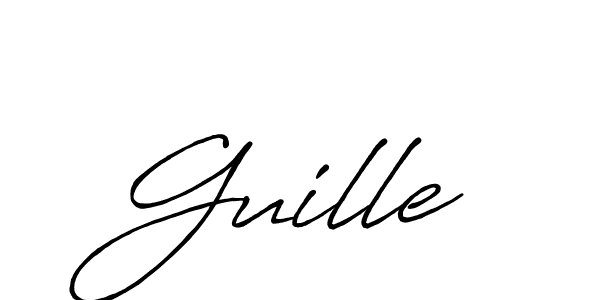 It looks lik you need a new signature style for name Guille. Design unique handwritten (Antro_Vectra_Bolder) signature with our free signature maker in just a few clicks. Guille signature style 7 images and pictures png