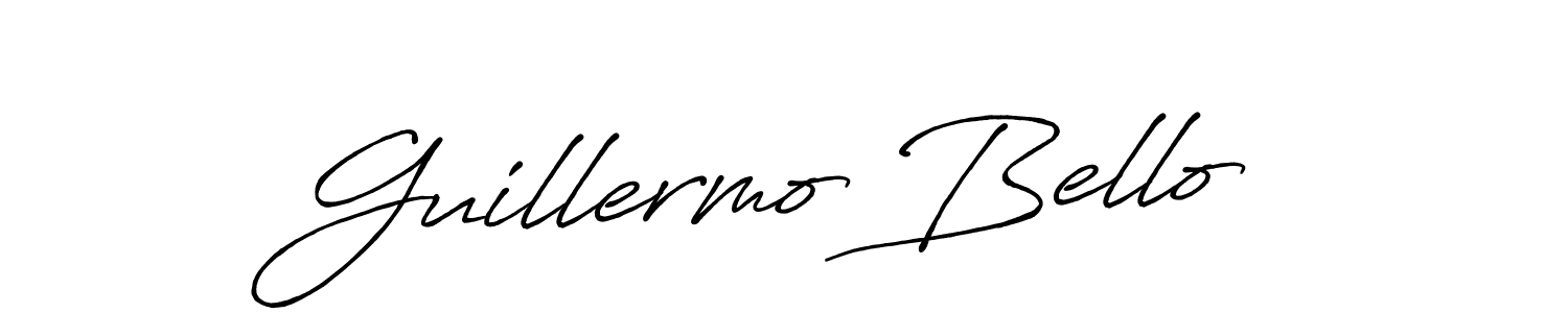 Make a beautiful signature design for name Guillermo Bello. Use this online signature maker to create a handwritten signature for free. Guillermo Bello signature style 7 images and pictures png