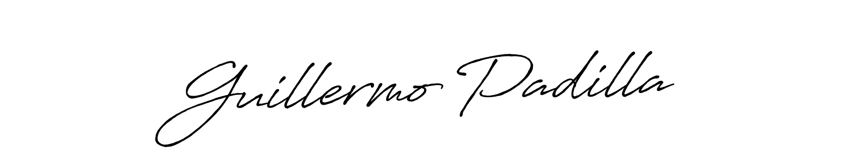 It looks lik you need a new signature style for name Guillermo Padilla. Design unique handwritten (Antro_Vectra_Bolder) signature with our free signature maker in just a few clicks. Guillermo Padilla signature style 7 images and pictures png