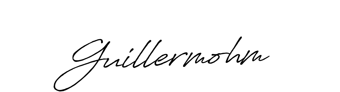 Create a beautiful signature design for name Guillermohm. With this signature (Antro_Vectra_Bolder) fonts, you can make a handwritten signature for free. Guillermohm signature style 7 images and pictures png