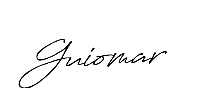 How to make Guiomar name signature. Use Antro_Vectra_Bolder style for creating short signs online. This is the latest handwritten sign. Guiomar signature style 7 images and pictures png