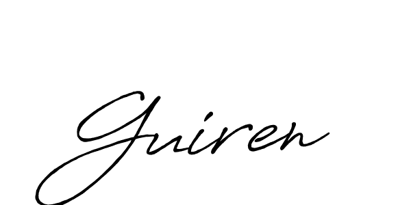 You can use this online signature creator to create a handwritten signature for the name Guiren. This is the best online autograph maker. Guiren signature style 7 images and pictures png