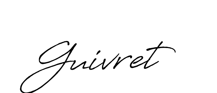 It looks lik you need a new signature style for name Guivret. Design unique handwritten (Antro_Vectra_Bolder) signature with our free signature maker in just a few clicks. Guivret signature style 7 images and pictures png