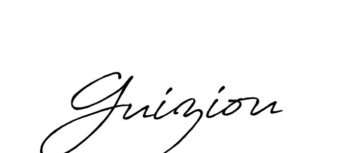 Also we have Guiziou name is the best signature style. Create professional handwritten signature collection using Antro_Vectra_Bolder autograph style. Guiziou signature style 7 images and pictures png
