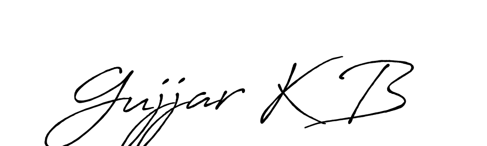It looks lik you need a new signature style for name Gujjar K B. Design unique handwritten (Antro_Vectra_Bolder) signature with our free signature maker in just a few clicks. Gujjar K B signature style 7 images and pictures png