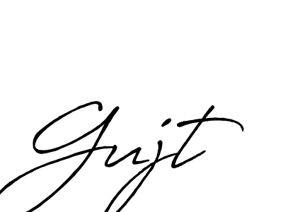 How to Draw Gujt signature style? Antro_Vectra_Bolder is a latest design signature styles for name Gujt. Gujt signature style 7 images and pictures png