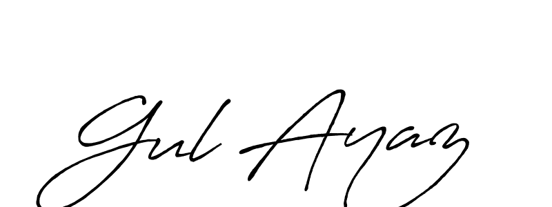 Gul Ayaz stylish signature style. Best Handwritten Sign (Antro_Vectra_Bolder) for my name. Handwritten Signature Collection Ideas for my name Gul Ayaz. Gul Ayaz signature style 7 images and pictures png