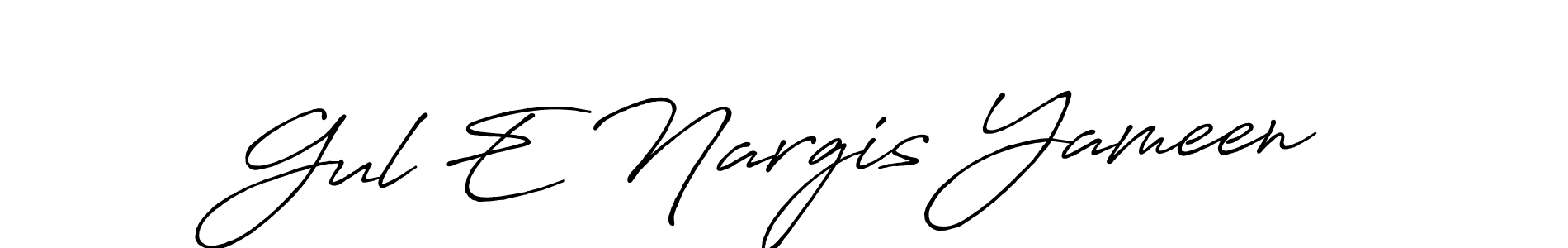 The best way (Antro_Vectra_Bolder) to make a short signature is to pick only two or three words in your name. The name Gul E Nargis Yameen include a total of six letters. For converting this name. Gul E Nargis Yameen signature style 7 images and pictures png