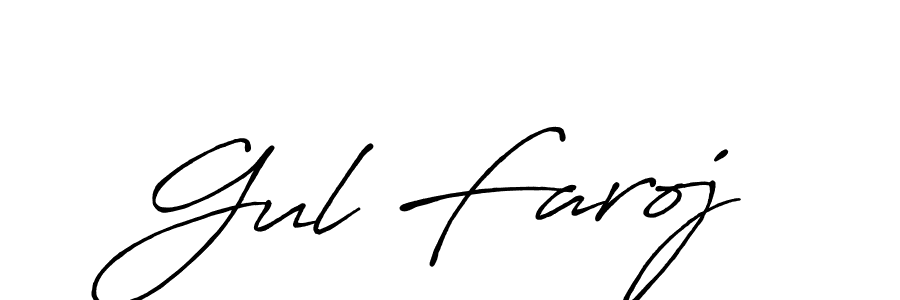 The best way (Antro_Vectra_Bolder) to make a short signature is to pick only two or three words in your name. The name Gul Faroj include a total of six letters. For converting this name. Gul Faroj signature style 7 images and pictures png