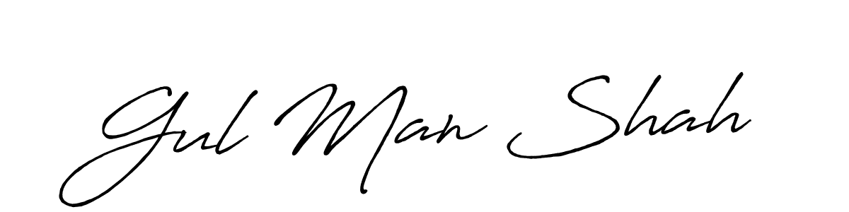 Make a beautiful signature design for name Gul Man Shah. Use this online signature maker to create a handwritten signature for free. Gul Man Shah signature style 7 images and pictures png