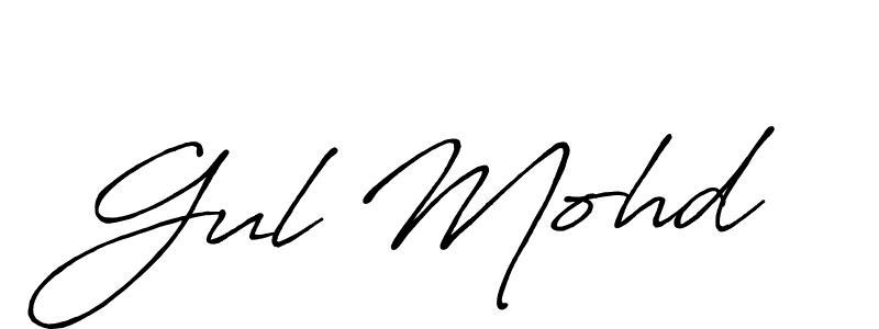 Also You can easily find your signature by using the search form. We will create Gul Mohd name handwritten signature images for you free of cost using Antro_Vectra_Bolder sign style. Gul Mohd signature style 7 images and pictures png