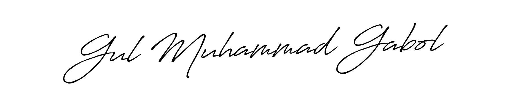Antro_Vectra_Bolder is a professional signature style that is perfect for those who want to add a touch of class to their signature. It is also a great choice for those who want to make their signature more unique. Get Gul Muhammad Gabol name to fancy signature for free. Gul Muhammad Gabol signature style 7 images and pictures png