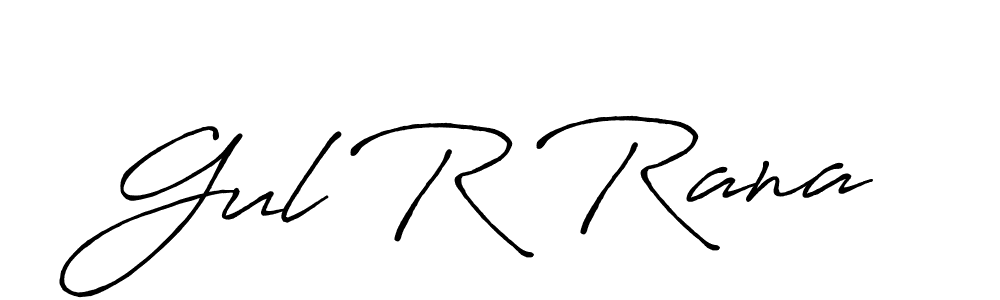 This is the best signature style for the Gul R Rana name. Also you like these signature font (Antro_Vectra_Bolder). Mix name signature. Gul R Rana signature style 7 images and pictures png