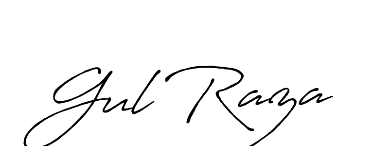 How to make Gul Raza signature? Antro_Vectra_Bolder is a professional autograph style. Create handwritten signature for Gul Raza name. Gul Raza signature style 7 images and pictures png