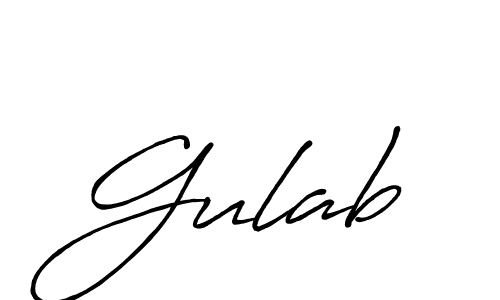 It looks lik you need a new signature style for name Gulab. Design unique handwritten (Antro_Vectra_Bolder) signature with our free signature maker in just a few clicks. Gulab signature style 7 images and pictures png