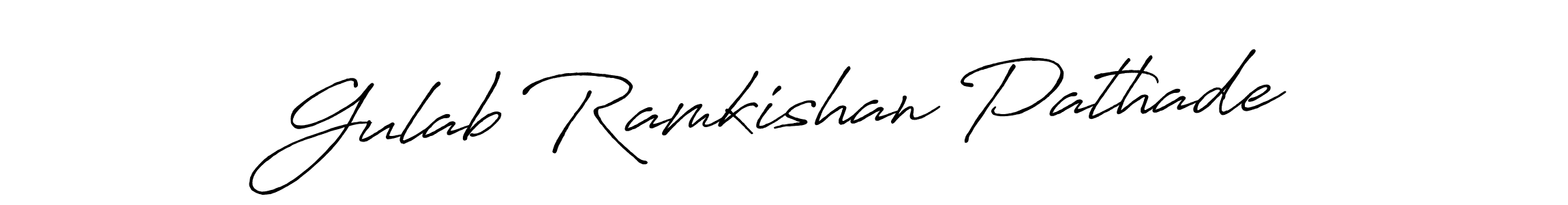 Make a short Gulab Ramkishan Pathade signature style. Manage your documents anywhere anytime using Antro_Vectra_Bolder. Create and add eSignatures, submit forms, share and send files easily. Gulab Ramkishan Pathade signature style 7 images and pictures png
