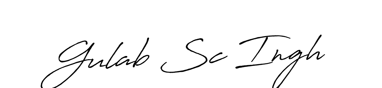 Use a signature maker to create a handwritten signature online. With this signature software, you can design (Antro_Vectra_Bolder) your own signature for name Gulab Sc Ingh. Gulab Sc Ingh signature style 7 images and pictures png