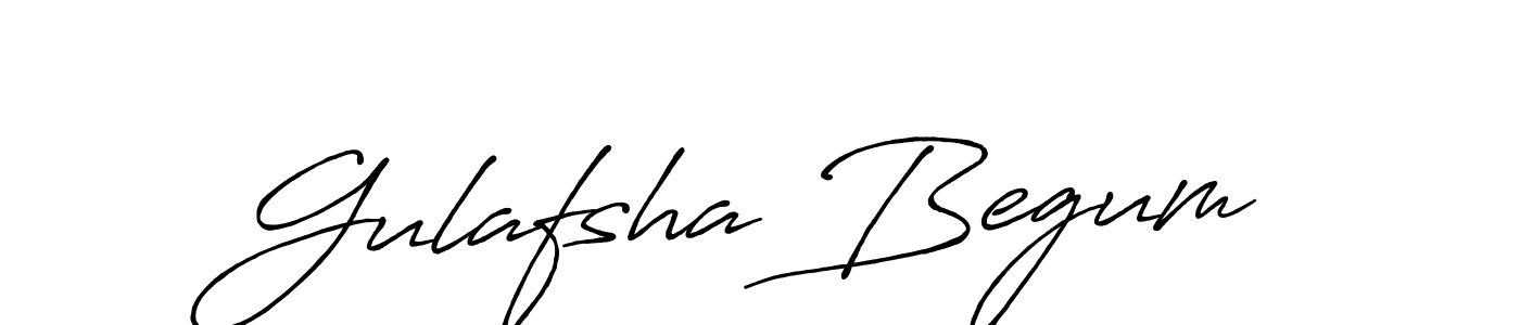 Also we have Gulafsha Begum name is the best signature style. Create professional handwritten signature collection using Antro_Vectra_Bolder autograph style. Gulafsha Begum signature style 7 images and pictures png