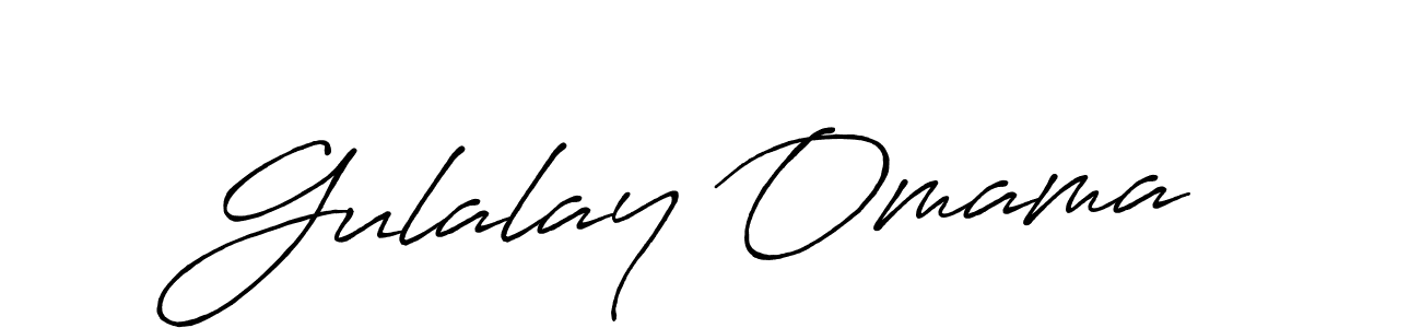 Design your own signature with our free online signature maker. With this signature software, you can create a handwritten (Antro_Vectra_Bolder) signature for name Gulalay Omama. Gulalay Omama signature style 7 images and pictures png