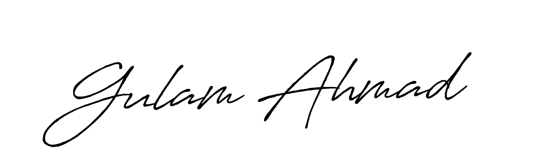 It looks lik you need a new signature style for name Gulam Ahmad. Design unique handwritten (Antro_Vectra_Bolder) signature with our free signature maker in just a few clicks. Gulam Ahmad signature style 7 images and pictures png