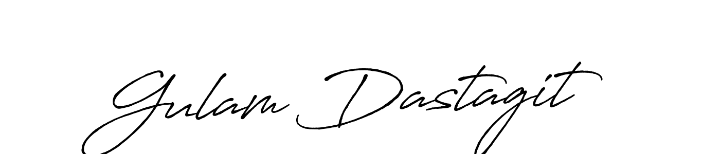 Use a signature maker to create a handwritten signature online. With this signature software, you can design (Antro_Vectra_Bolder) your own signature for name Gulam Dastagit. Gulam Dastagit signature style 7 images and pictures png