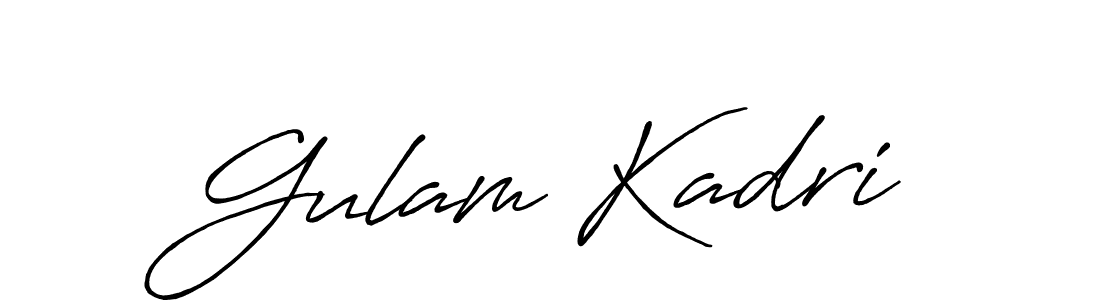 Similarly Antro_Vectra_Bolder is the best handwritten signature design. Signature creator online .You can use it as an online autograph creator for name Gulam Kadri. Gulam Kadri signature style 7 images and pictures png
