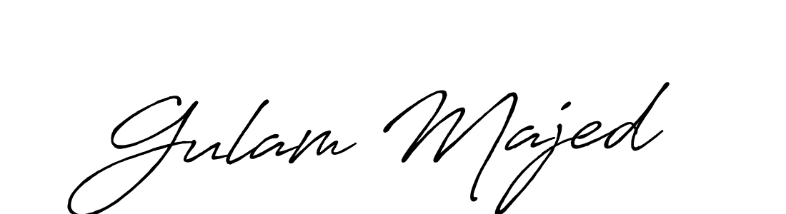 Similarly Antro_Vectra_Bolder is the best handwritten signature design. Signature creator online .You can use it as an online autograph creator for name Gulam Majed. Gulam Majed signature style 7 images and pictures png