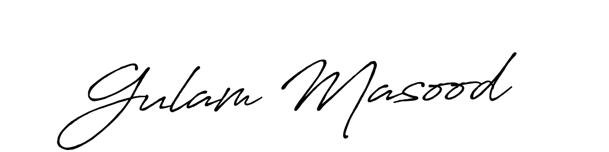 This is the best signature style for the Gulam Masood name. Also you like these signature font (Antro_Vectra_Bolder). Mix name signature. Gulam Masood signature style 7 images and pictures png