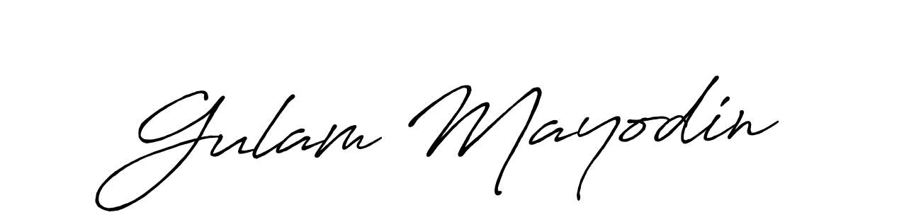 Make a short Gulam Mayodin signature style. Manage your documents anywhere anytime using Antro_Vectra_Bolder. Create and add eSignatures, submit forms, share and send files easily. Gulam Mayodin signature style 7 images and pictures png