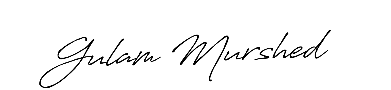 Also You can easily find your signature by using the search form. We will create Gulam Murshed name handwritten signature images for you free of cost using Antro_Vectra_Bolder sign style. Gulam Murshed signature style 7 images and pictures png